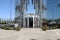 GARDEN GROVE, CALIFORNIA - 25 FEB 2021: Crystal Cathedral Prayer Chapel at the base of the Bell Tower