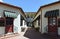 GARDEN GROVE, CALIFORNIA - 31 MAR 2021: The Arcade Building in Downtown Garden Grove houses small business and the Chamber of