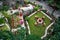 Garden in Holy Monastery Roussano, Meteora, Greece Thessaly