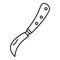 Garden knife icon, outline style