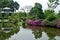 Garden with lake and gloriette