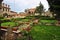 garden in Meteora Agio Stefano monastery in Greece