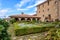 Garden in Meteora monastery in Greece