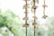 Garden of the old folk Mediterranean house, handmade seashell wind chimes, wind-bell