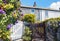 Garden and old house, village Port Isaac