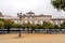 The Garden of Oranges, El Patio de Los Naranjos, the courtyard of the Great Mosque of Seville, Spain