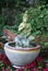 Garden ornament of an Asian statue