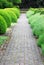 Garden path in Hatley castle