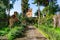 Garden with a Path inside the Kasbah of Chefchaouen Morocco