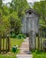Garden Path with Wooden Outhouse