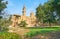 The garden at Qanibay Al-Rammah mosque, Cairo, Egypt