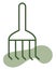 Garden rakes, icon