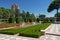 Garden in Retiro park in Madrid