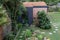 Garden room, green retreat with bee friendly, living sedum roof in well stocked, mature garden.