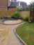 Garden and sandstone patio