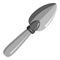 Garden scoop icon, gray monochrome style