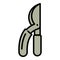 Garden secateurs icon, outline style