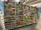 The garden seed aisle at a Walmart store