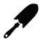 Garden shovel icon. Tool of small works, for digging soil and creating holes and beds.