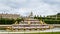 Garden side of Palais Versailles and Latona fountain, Paris