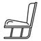 Garden soft rocking chair icon, outline style