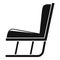 Garden soft rocking chair icon, simple style