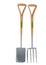 Garden spade and fork