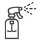 Garden sprayer line icon. Sprey vector illustration isolated on white. Sprinkler outline style design, designed for web