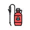 garden sprayer pressure water irrigation color icon vector illustration