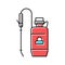 garden sprayer pressure water irrigation color icon vector illustration