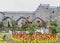 Garden of St.Barbara`s at the walls of the former Archbishop`s Palace, Braga, Portugal