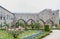 Garden of St.Barbara`s at the walls of the former Archbishop`s Palace, Braga, Portugal