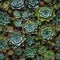 A garden of succulents arranged in a mesmerizing, geometric pattern that resembles a living mosaic3