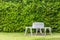 Garden table and chairs