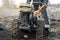 Garden tiller to work, walk-behind tractor