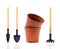 Garden tools (Clipping Path)