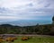 Garden on the top of Gunung Jerai during sunset overlooking the Sungai Petani town