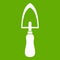 Garden trowel icon green