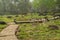 Garden view of Fang hot spring,Thailand