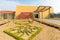 Garden view Huaca of Moche Museum Trujillo Peru