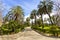 The garden of Villa Bonanno in Palermo, Sicily