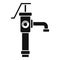 Garden water pump icon simple vector. Valve system