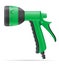 Garden watering gun vector illustration