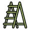 Garden wood ladder icon, outline style