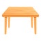 Garden wood table icon, cartoon style