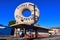 Gardena, California: DONUT KING 2 with a giant doughnut on the roof located at 15032 S Western Ave, Gardena