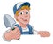 Gardener Cartoon Garden Spade Handyman Farmer