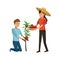 Gardener couple icon