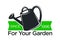 Gardener shop vector icon for gardening