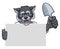 Gardener Wolf Cartoon Tool Handyman Mascot